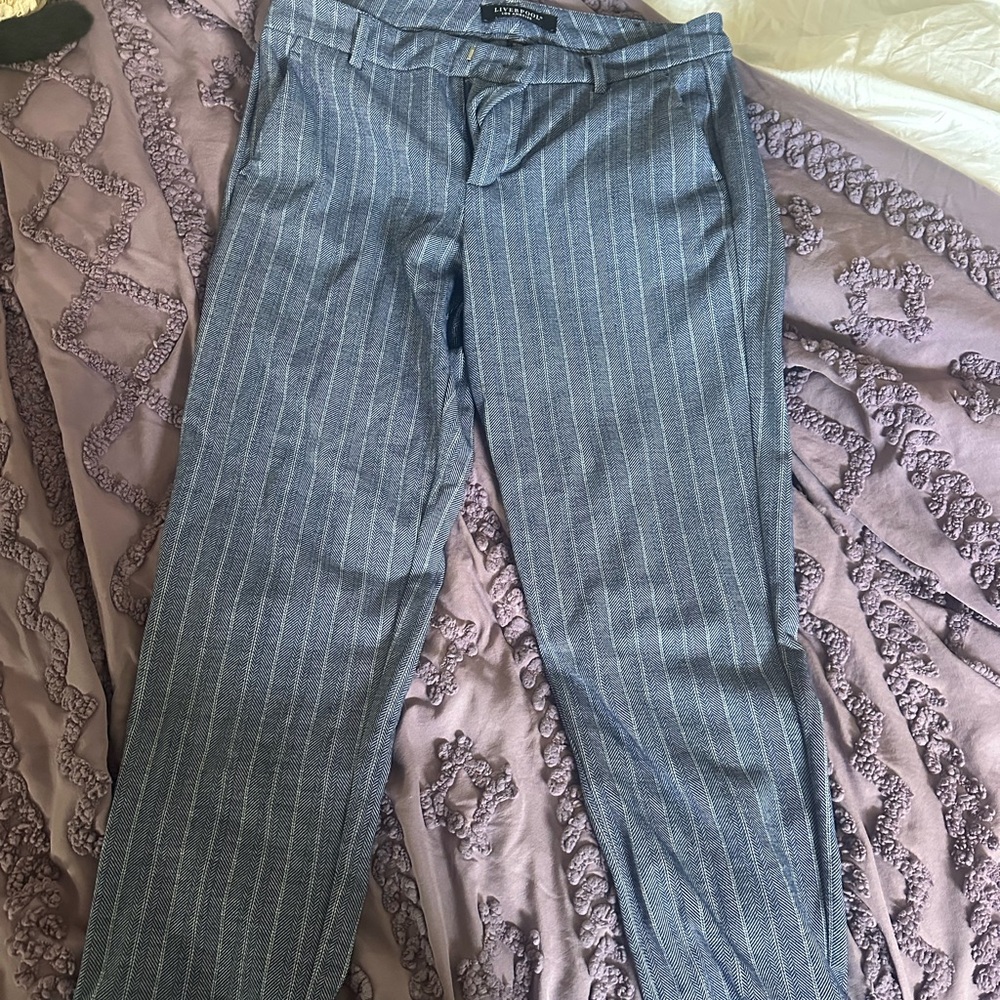 Blue Pinstripe Pants